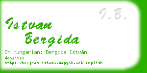istvan bergida business card